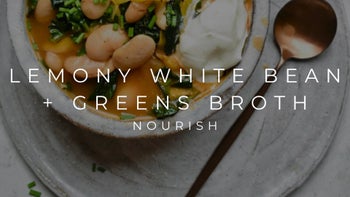 LEMONY WHITE BEAN + GREEN BOTH | NOURISH