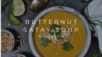 BUTTERNUT SATAY SOUP | NOURISH