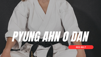 Pyung Ahn O Dan - Red Belt