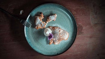 Beeren-Pfannkuchen mit Quark