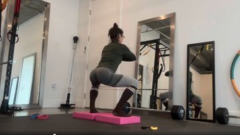Lower Body Glute Activation with resistance bands + Core finale
