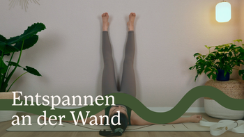 Entspannen an der Wand