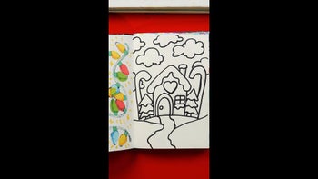 Sketchbook Challenge - Gingerbread House Winter Scene