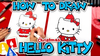 How To Draw Christmas Hello Kitty