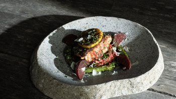 Kabeljau, Spargel, Risotto Stroganoff