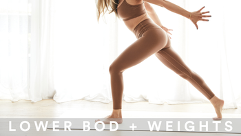 NEW 21 min lower bod fire + weights | pre+postnatal safe