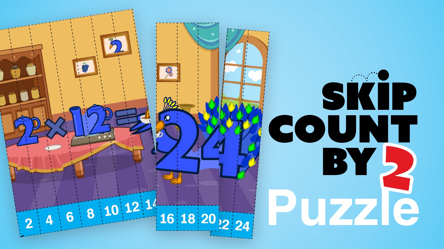 Skip Count By 8 Puzzle | Meet the Math Facts 