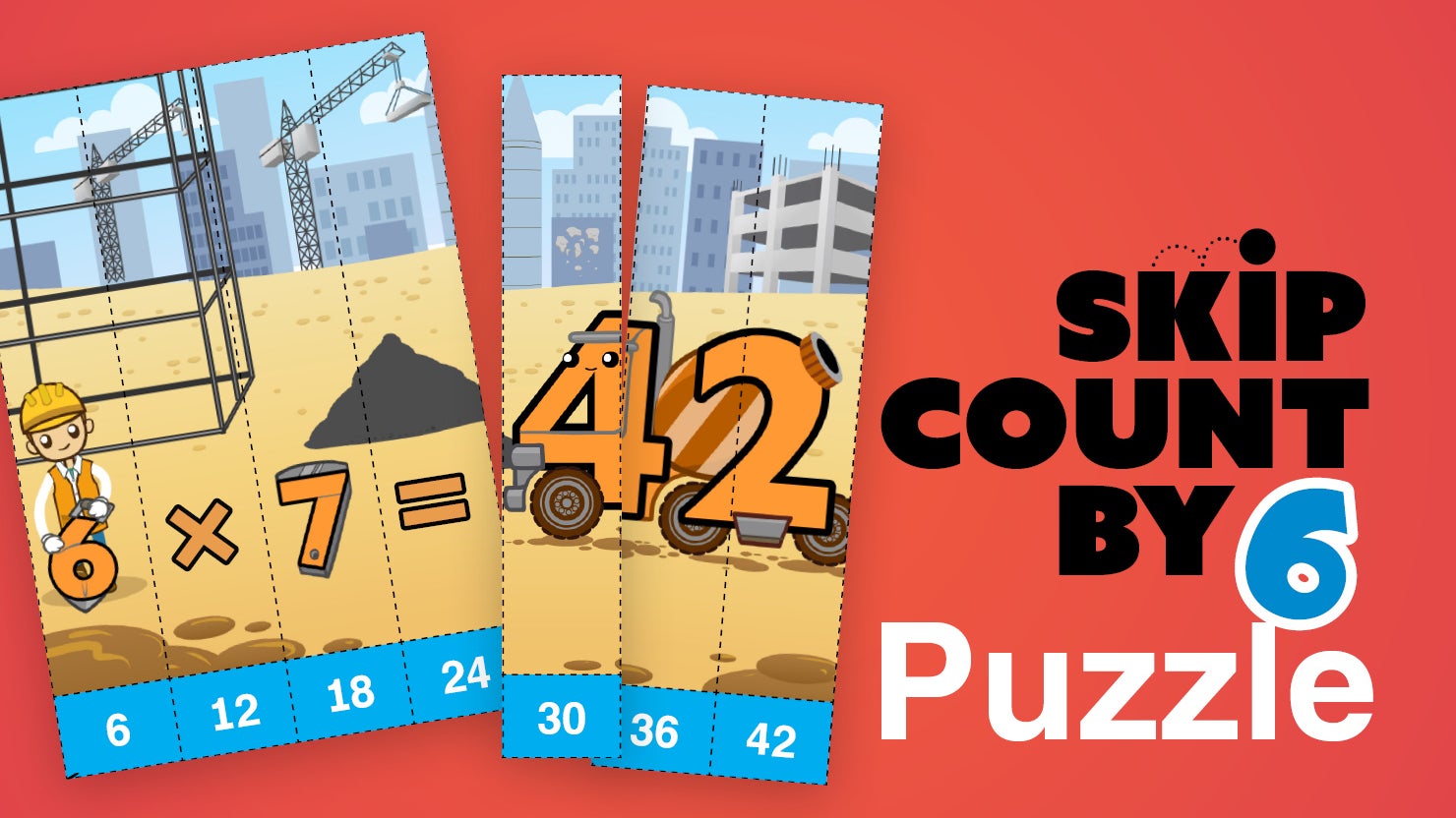 Skip Count By 6 Puzzle | Meet the Math Facts 
