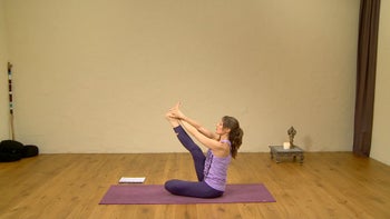 Joyful shoulders and hamstrings yoga