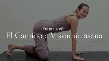 El camino a visvamitrasana. Vinyasa con Yulia