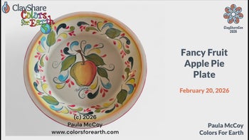 Fancy Fruit Apple Pie Plate