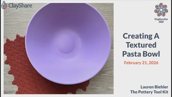 Creating A Textured Pasta Bowl