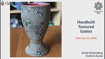 Handbuilt Textured Goblet