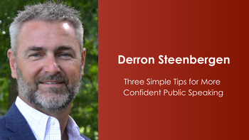 Three Simple Tips for More Confident Public Speaking
