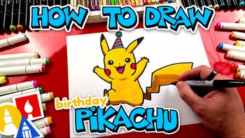 How To Draw Birthday Pikachu