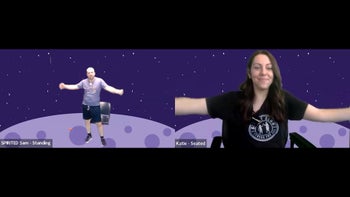 SPIRITed Sam's Workout Jam - Episode 19 - Multi-Trainer View - Sam and Katie