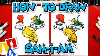 How To Draw Sam-I-Am From Green Eggs And Ham