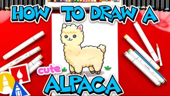 How To Draw A Cute Alpaca