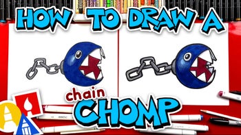 How To Draw A Chain Chomp From Mario