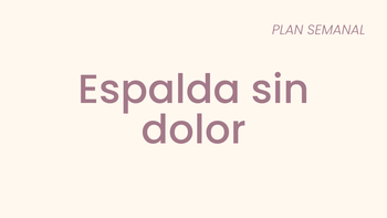 Espalda sin dolor 