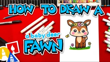 How To Draw A Baby Deer Fawn For Spring