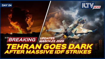 Israel Daily News Trailer - March 23, 2026 | Tehran Goes Dark as Operation Roaring Lion Continues