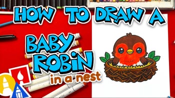 App How To Draw A Baby Robin In A Nest