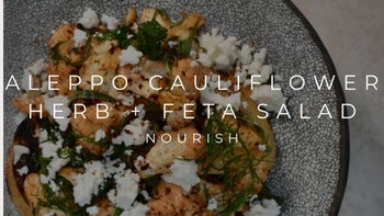 ALEPPO CAULIFLOWER, HERB + FETA SALAD | NOURISH