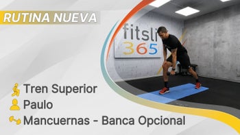 fitsli 365 - 06/04/26 - Paulo / Tren Superior - Pectorales y Espalda / Mancuernas - Banca Opcional