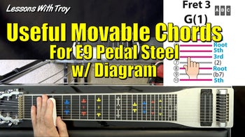 Useful Movable Chords for E9 Pedal - with Diagram