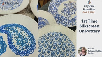 First Time Silkscreening On Pottery