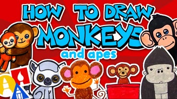 How to Draw Monkeys & Apes