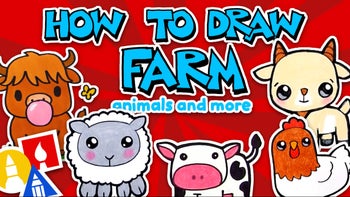 How to Draw Farm Animals And More