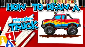 How To Draw A Cool Monster Truck