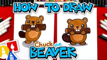 How To Draw Chuck The Beaver