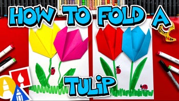 How To Fold A Tulip Paper Craft