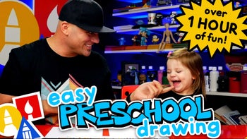 How To Draw 11 Easy Things For Preschoolers (1 Hour Compilation)