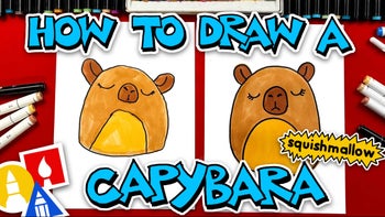 How To Draw A Capybara Squishmallow