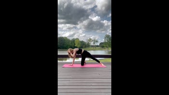 Side Plank Rotation for Oblique Strength