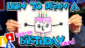 How To Draw A Funny Birthday Pop-Up Card
