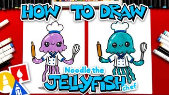 How To Draw Noodle The Jellyfish Chef