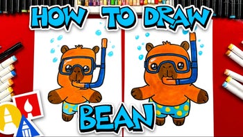 How To Draw Bean The Capybara Swimming