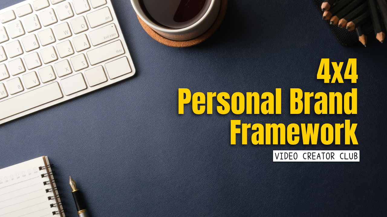 The 4x4 Personal Brand Framework — class artwork
