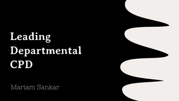 Leading Departmental CPD