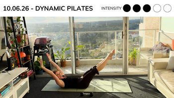 🎥 Live Class Recording: Dynamic Pilates - Dumbbells. 