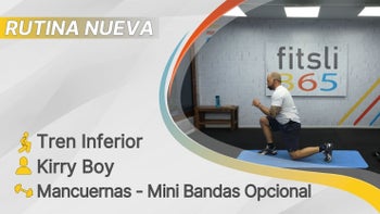 fitsli 365 - 03/08/26 - Kirry Boy / Tren Inferior - Cuádriceps e Isquiotibiales / Mancuernas - Mini Bandas Opcional