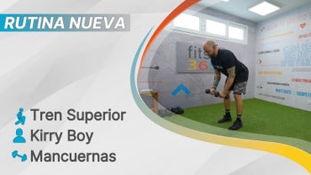 fitsli 365 - 05/08/26 - Kirry Boy / Tren Superior - Espalda, Tríceps, Trapecios y Antebrazos / Mancuernas - Banca Opcional / 295 Calorías