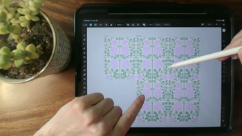 Design A Wallpaper Pattern Live Drawing Session