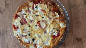 Ma tarte de l'été tomate, moutarde et basilique