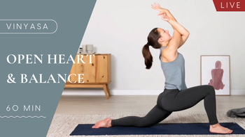 LIVE So, 09.08.2026 | 10 Uhr | Open Heart & Balance | 60 Min